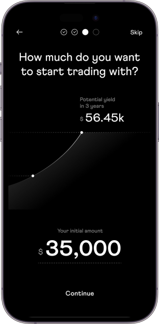 Novar Trade mobile app interface